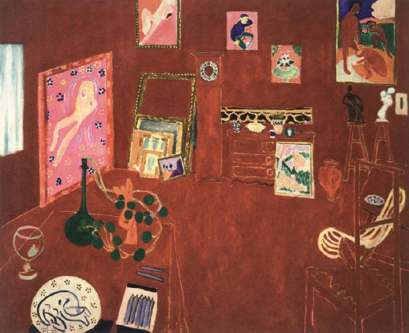 Henri Matisse the red studio oil painting image